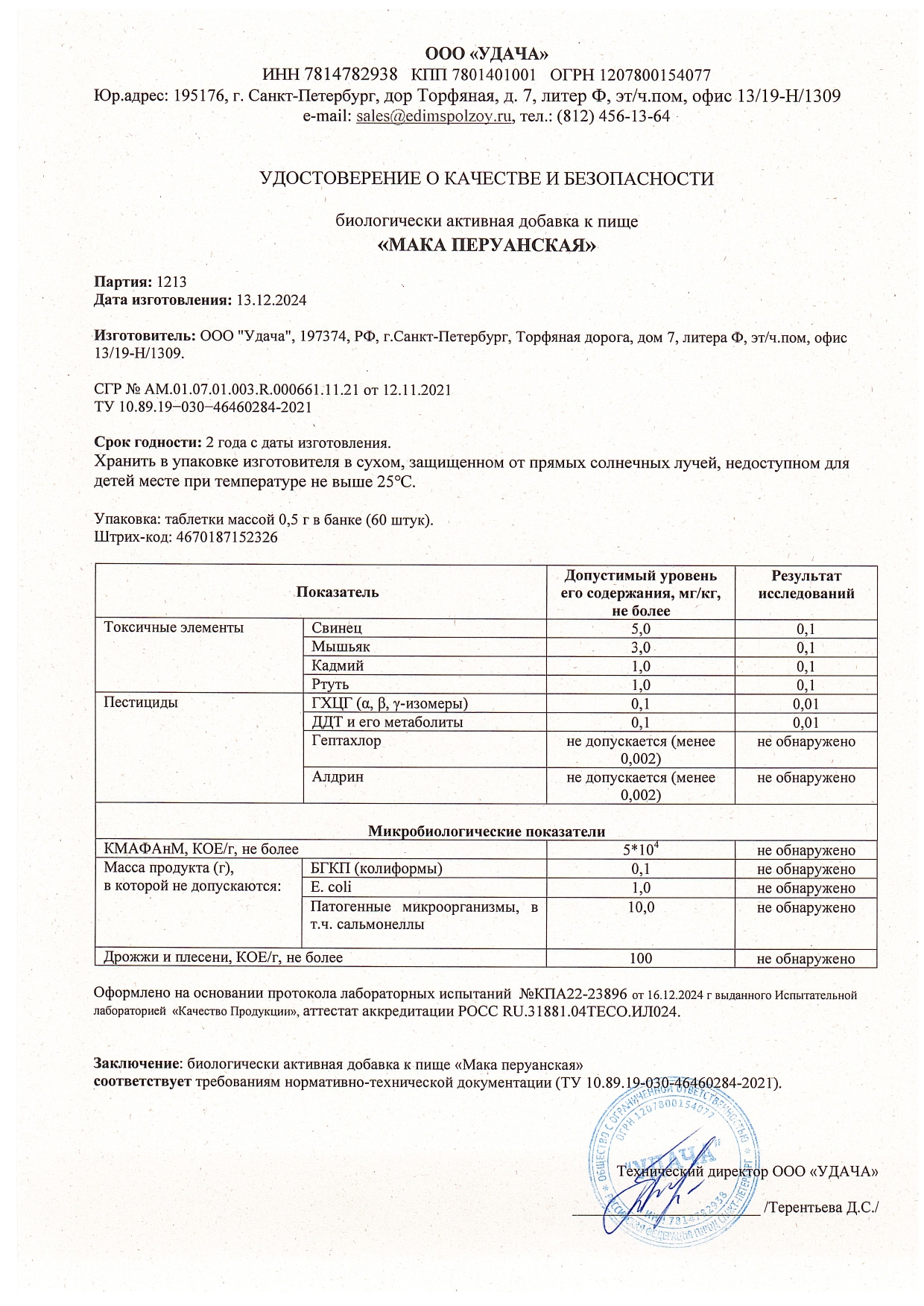 Паспорт №122024